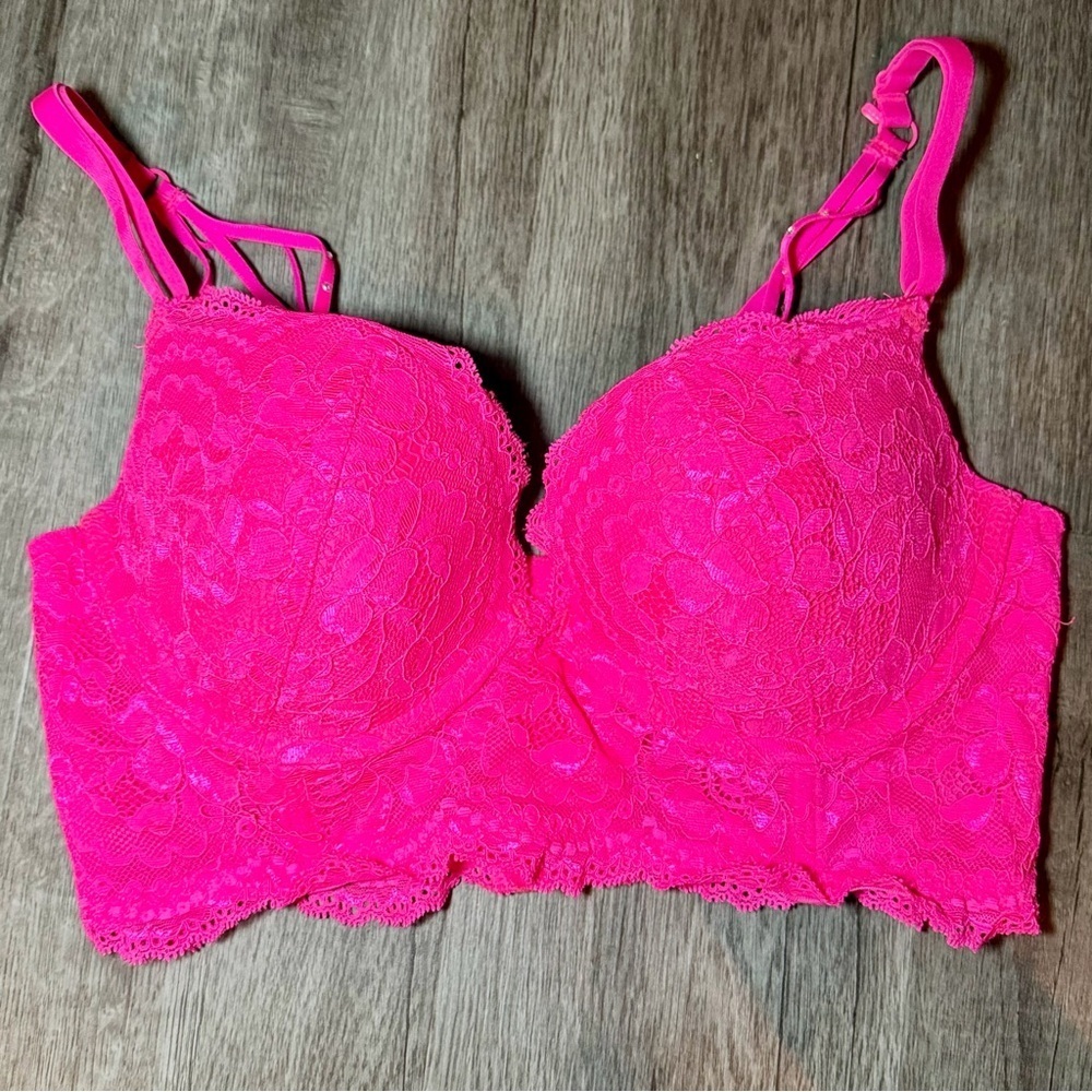 La SENZA Pink Underwire Bra with Statement Back Straps